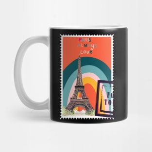 Postage, stamps, romantic country Mug